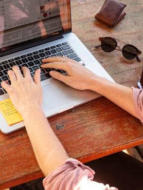 Person on laptop
