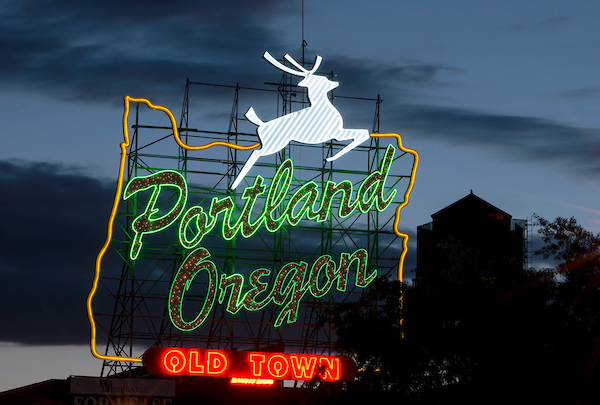 Portland sign. 