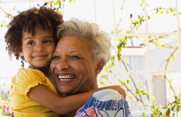 Grandmother with grandchild