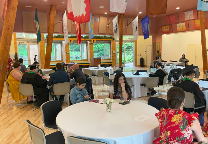 Photo of the Native American Community Center main ballroom