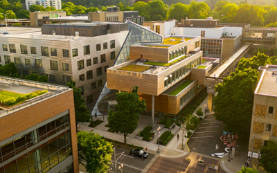 Overhead of Karl Miller Center