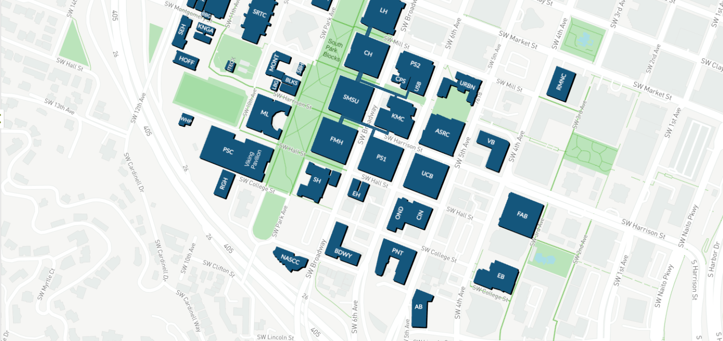PSU Campus Map screenshot