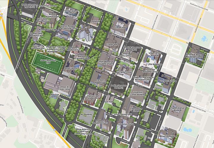 Map of PSU campus