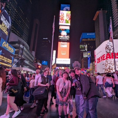 Group in Times Square