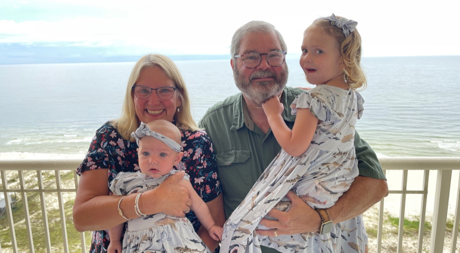 Dean Halverson with grandchildren