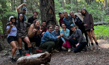 Adventure Therapy Class group shot at Timothy Lake