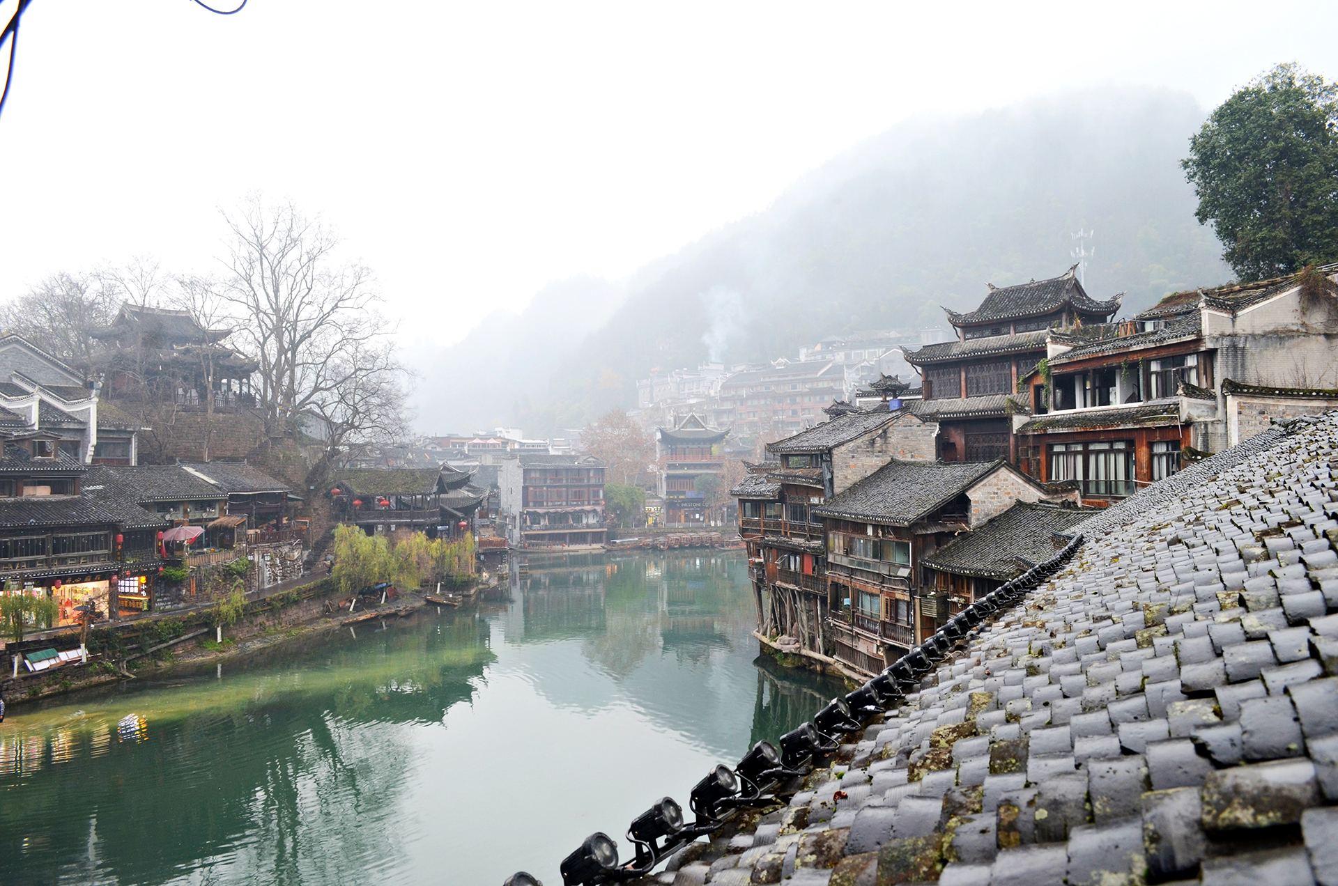 View of a town in China