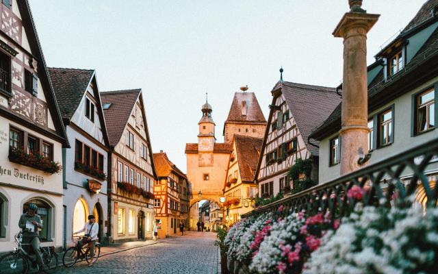 Street in a Bavarian town